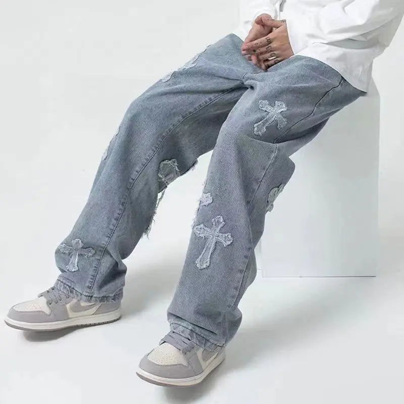 Men Waist Jeans Trousers