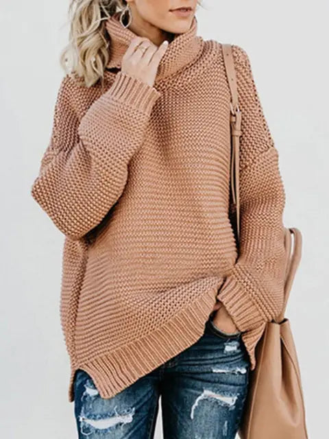 Warm Knitted Turtleneck Sweater