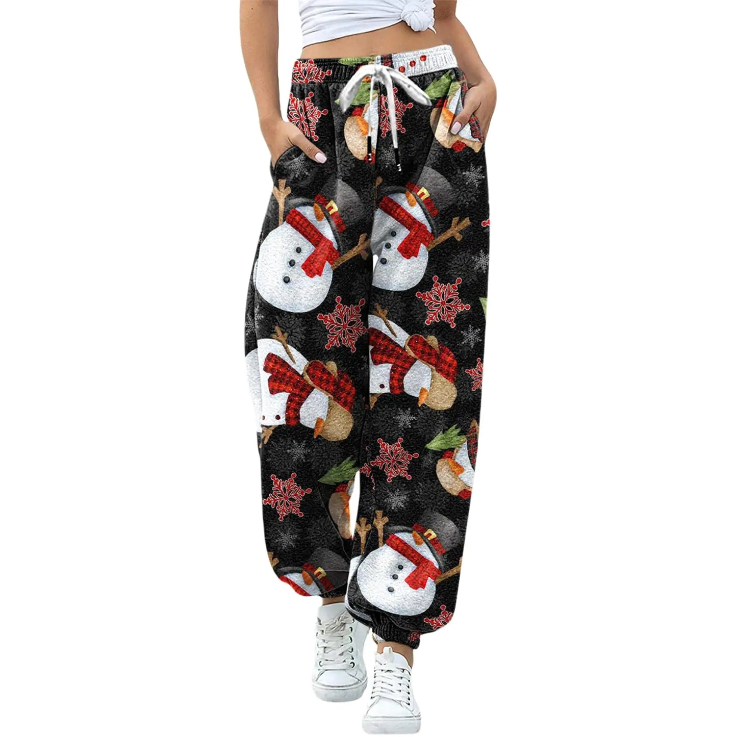 Christmas Drawstring Leggings