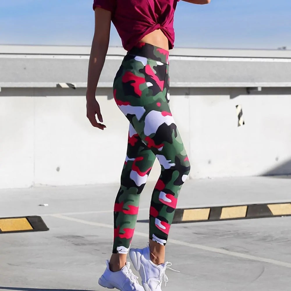 Camouflage High Waist Workout Leggings