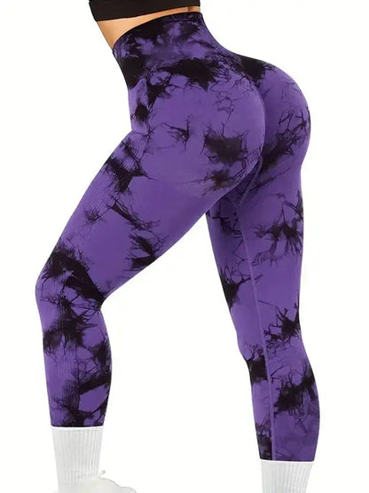 Tie-Dye High Waist Seamless Leggings